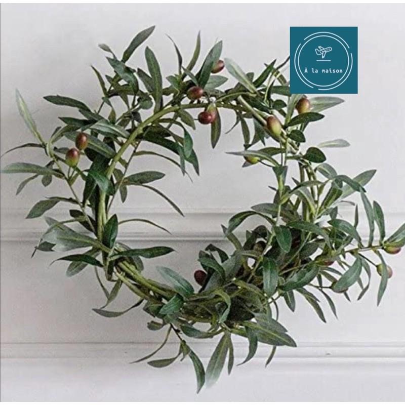 Cành lá olive có quả trang trí nhà, hoa decor chụp ảnh cao cấp