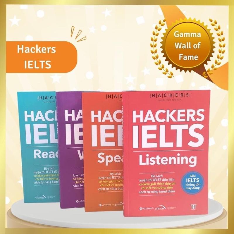 Hackers IELTS (Có File Nghe): Listening + Reading + Writing + Speaking (Bộ 4 Cuốn/Lẻ, Tái Bản Mới Nhất - Gamma)
