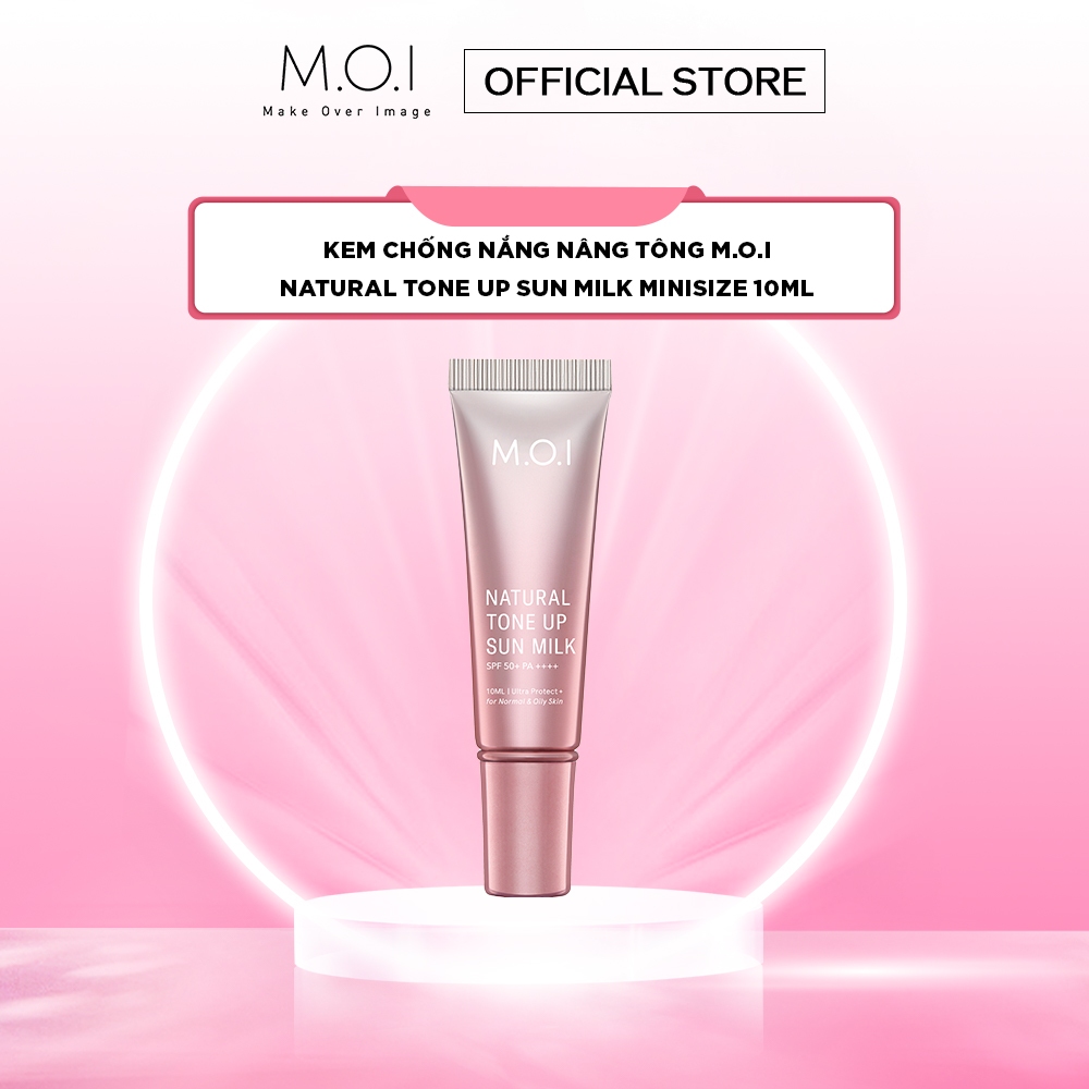 Kem chống nắng Nâng tông M.O.I Natural Tone Up Sun Milk 10ml