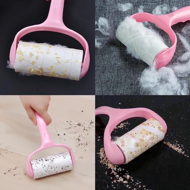 Cây lăn bụi quần áo đa năng, lăn bụi ghế sofa salon, chăn ga, lông chó mèo size 19cm