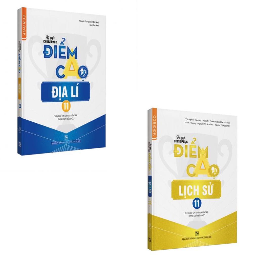 Sách - Combo Bí quyết chinh phục điểm cao Lịch Sử 11 + Địa lí 11