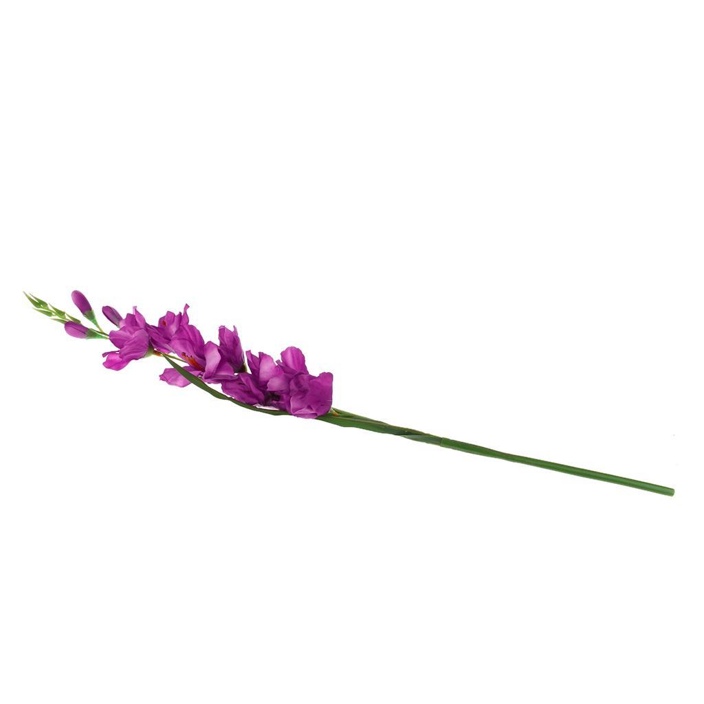 4X Artificial Simulation Gladiolus Flower Stem Wedding Home Decor