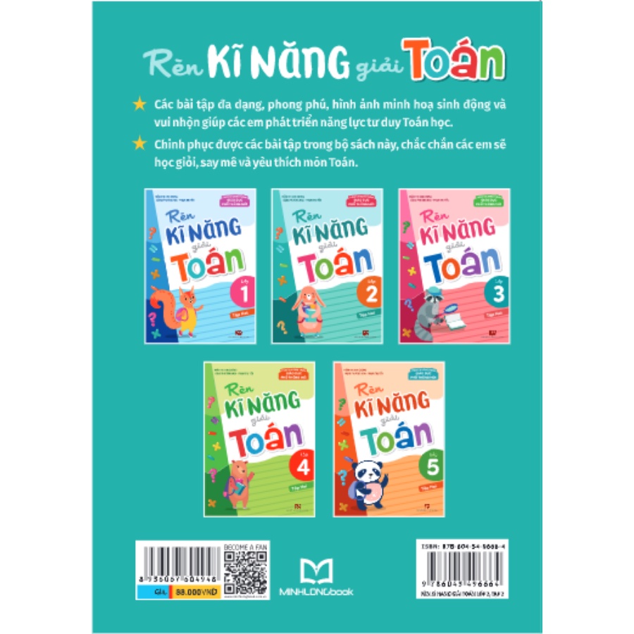 Sách - Rèn Kĩ Năng Giải Toán Lớp 2 - Tập 2