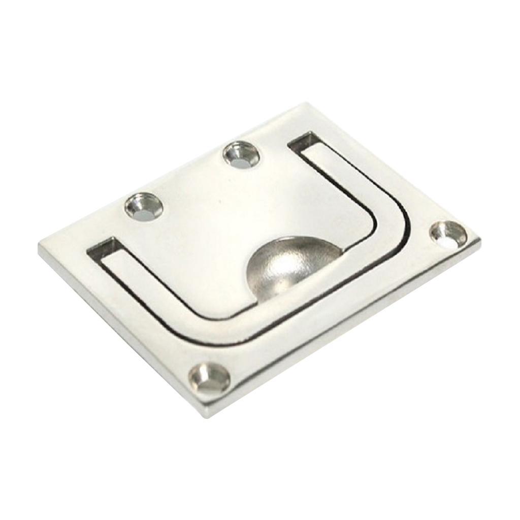Marine 316 Stainless Steel 3" Flush Pull Locker Lift Handle