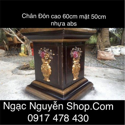 Khuôn đôn kê chậu abs cao 60 mặt rộng 50 cực dày dặn, vừa làm đôn vừa làm trụ cổng