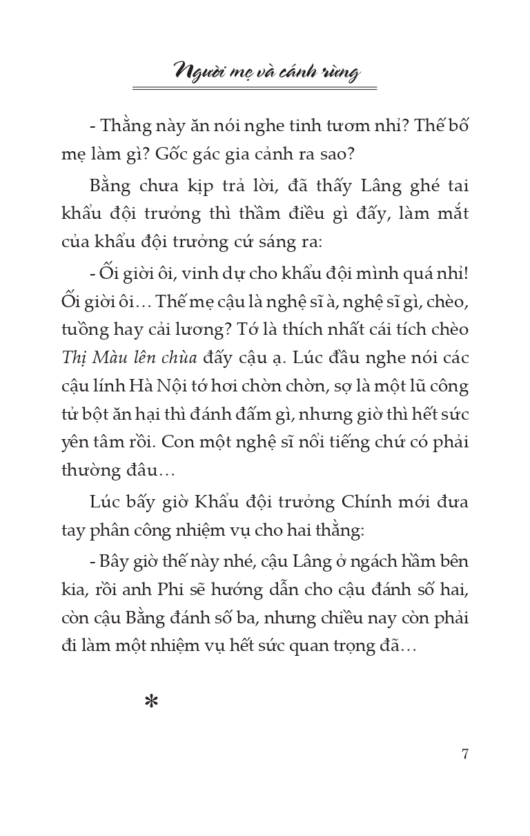 Người Mẹ Và Cánh Rừng -