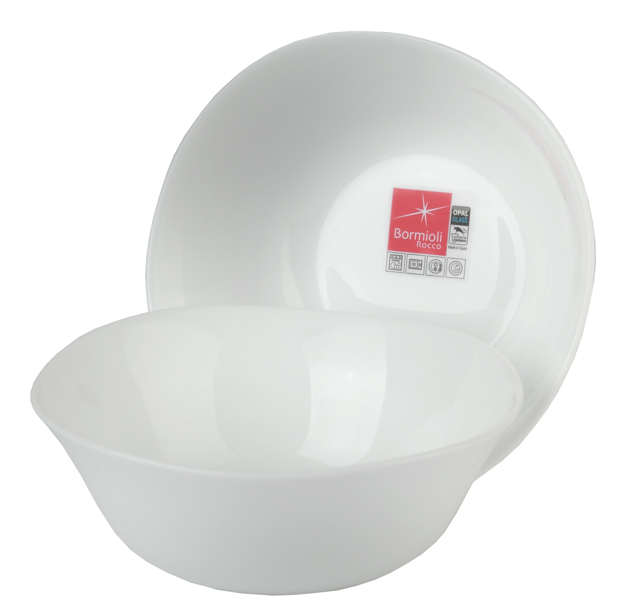Combo 4 Tô Bát Hình Vuông Vê Cạnh 14 Cm x 14 Cm - Sản xuất tại Tây Ban Nha