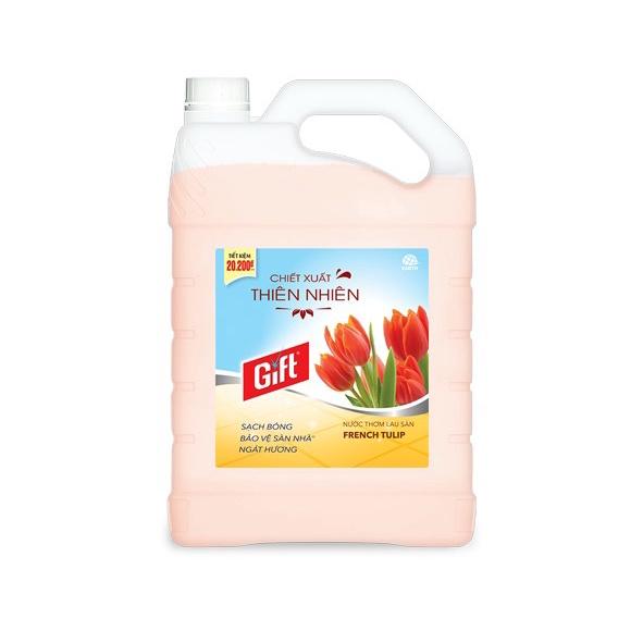 Lau sàn Gift Sakura Anh Đào can 3kg8 lau sàn/nền gạch/đá/gỗ chống trơn trượt thơm lâu khử mùi đuổi muỗi