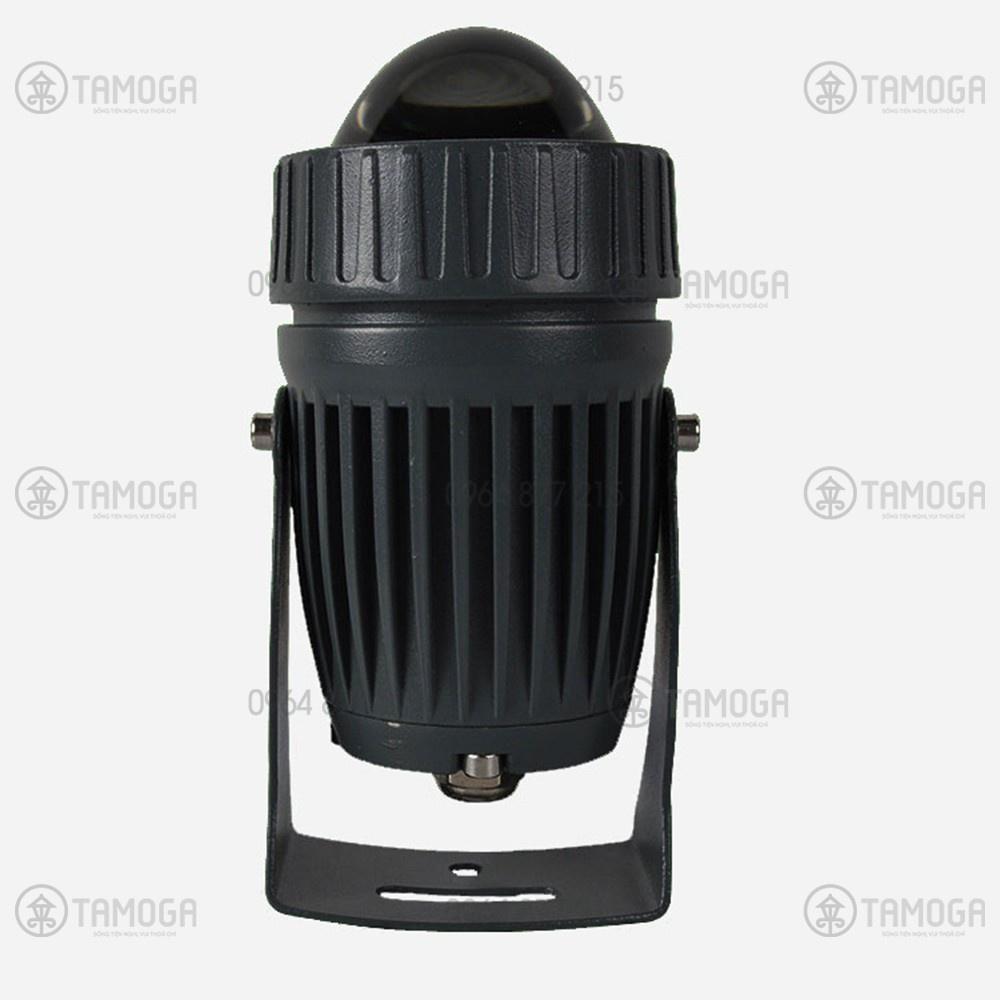 ◕ Đèn rọi tường cột cây ngoài trời DR 3021 - 10W thân đen as vàng