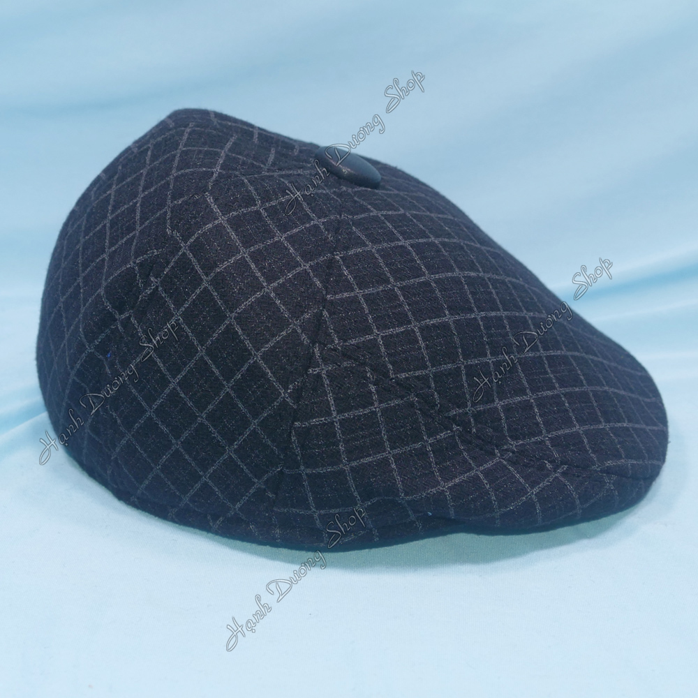 Mũ jacket bê rê nam trung niên phong cách ngầu cá tính, nón cóc tặng bố chất liệu vải nỉ dầy dặn, thiết kế bít đuôi, vòng đầu 59cm - Hạnh Dương