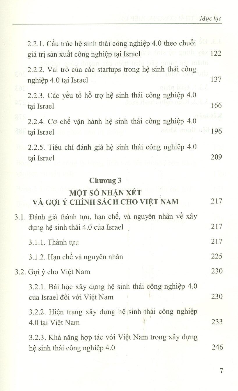 Hệ Sinh Thái Công Nghiệp 4.0 - Nghiên Cứu Trường Hợp Israel Và Gợi Mở Cho Việt Nam