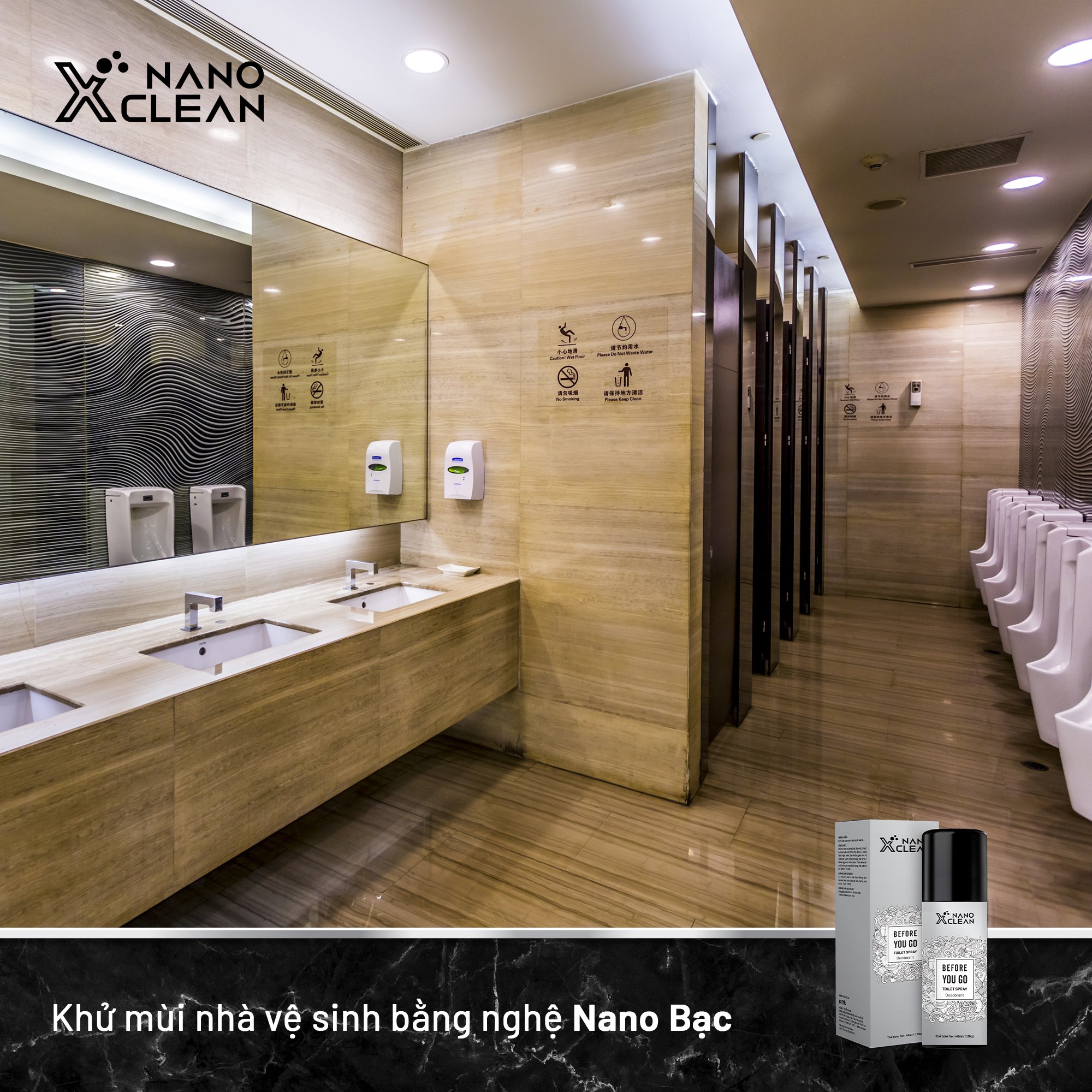 CHAI XỊT DIỆT KHUẨN KHỬ MÙI TOILET NHÀ VỆ SINH-NANO XCLEAN FOR TOILET SPRAY 40ML-NANO BẠC AHT CORP