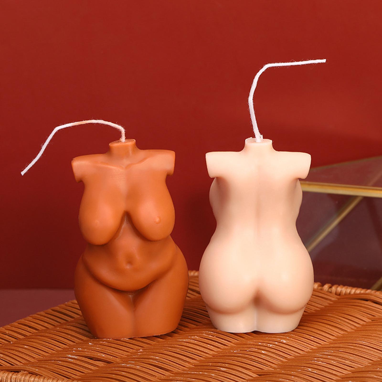 Art Women's Body Torso Relaxing Scented Soy Candle