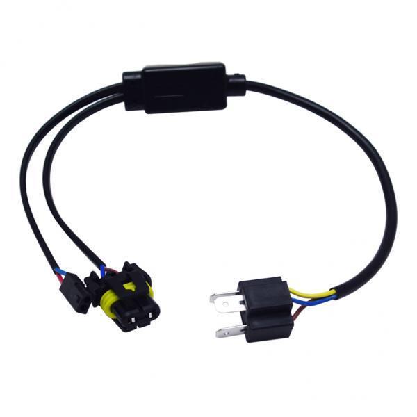 2X Light Bulbs Lamp Wiring Controllers Relay Harness Cable for 9003