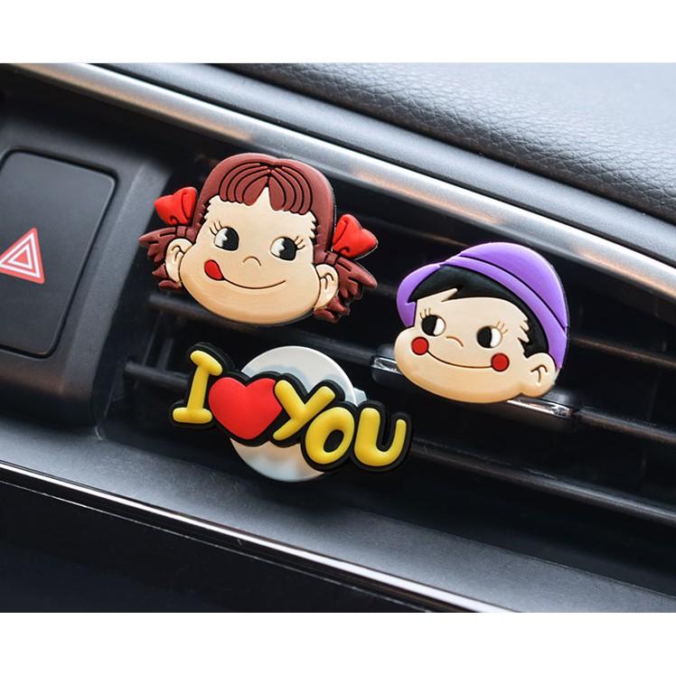 Sáp thơm cài cửa gió ô tô gắn nhiều họa tiết, thiên nga dễ thương -Hoàng Đông Shop.