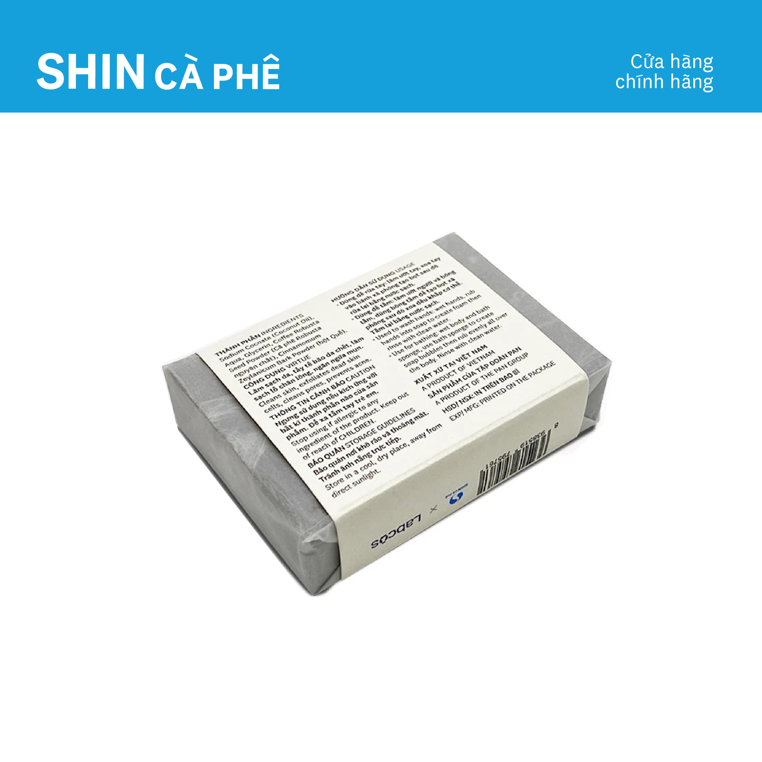 Xà phòng cà phê - SHIN Cà Phê - Hộp 100g