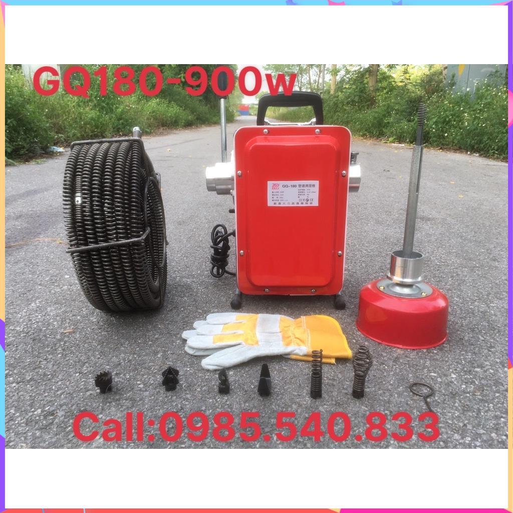Máy thông cống gia đình GQ180 - 900W- Đánh tối đa 30M đường ống từ phi 20 đến 150mm