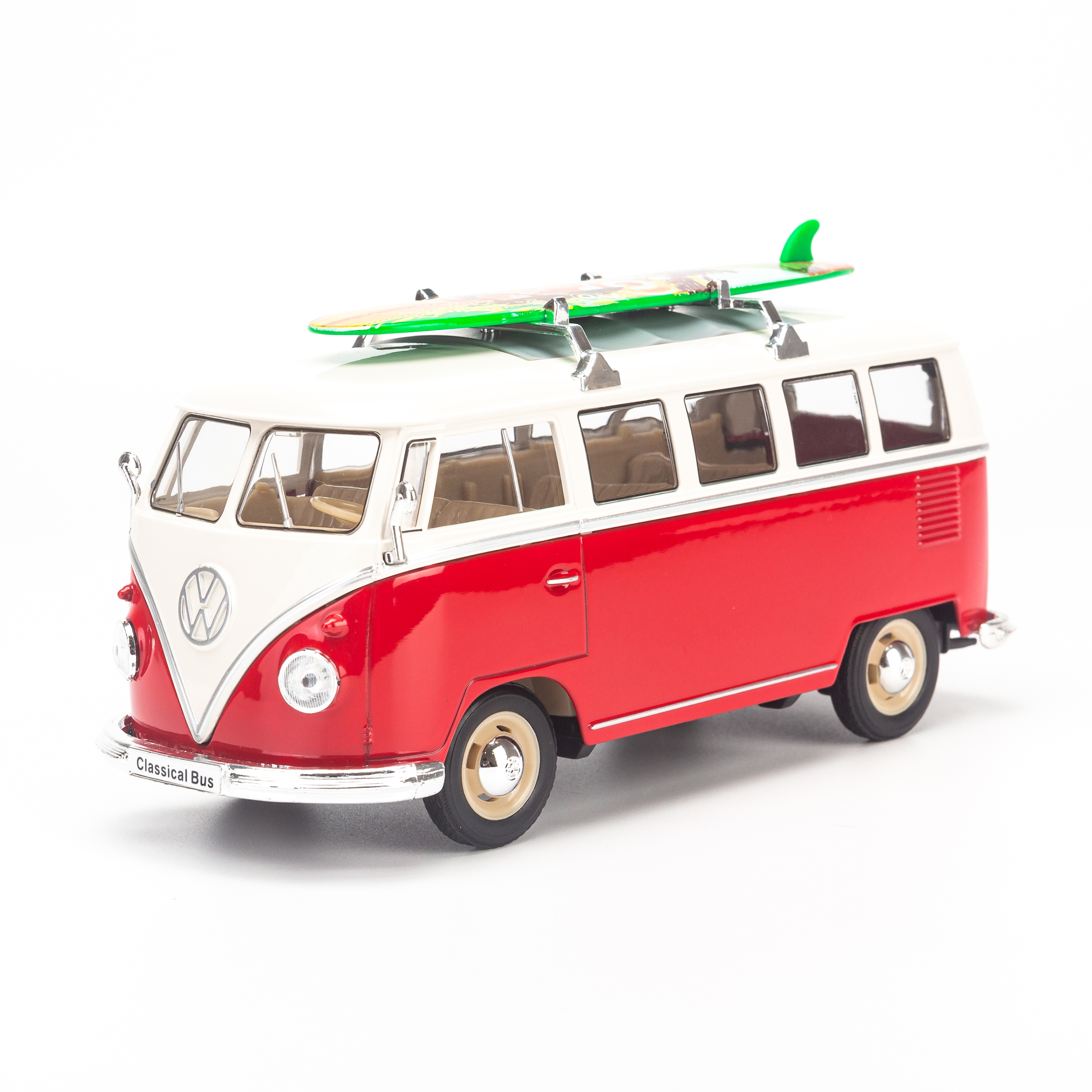Mô hình xe Volkswagen T1 Bus With Surf Board 1:24 Welly- 22095