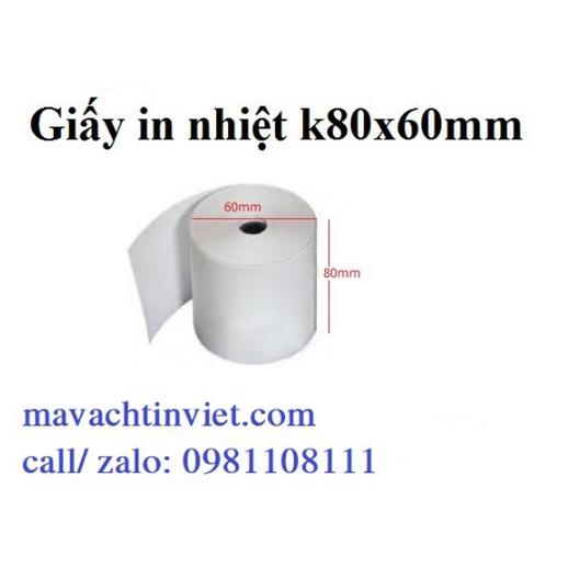 THÙNG 50 CUỘN GIẤY IN BILL K80x60 - GIẤY IN HÓA ĐƠN 80MM / GIẤY IN NHIỆT K80