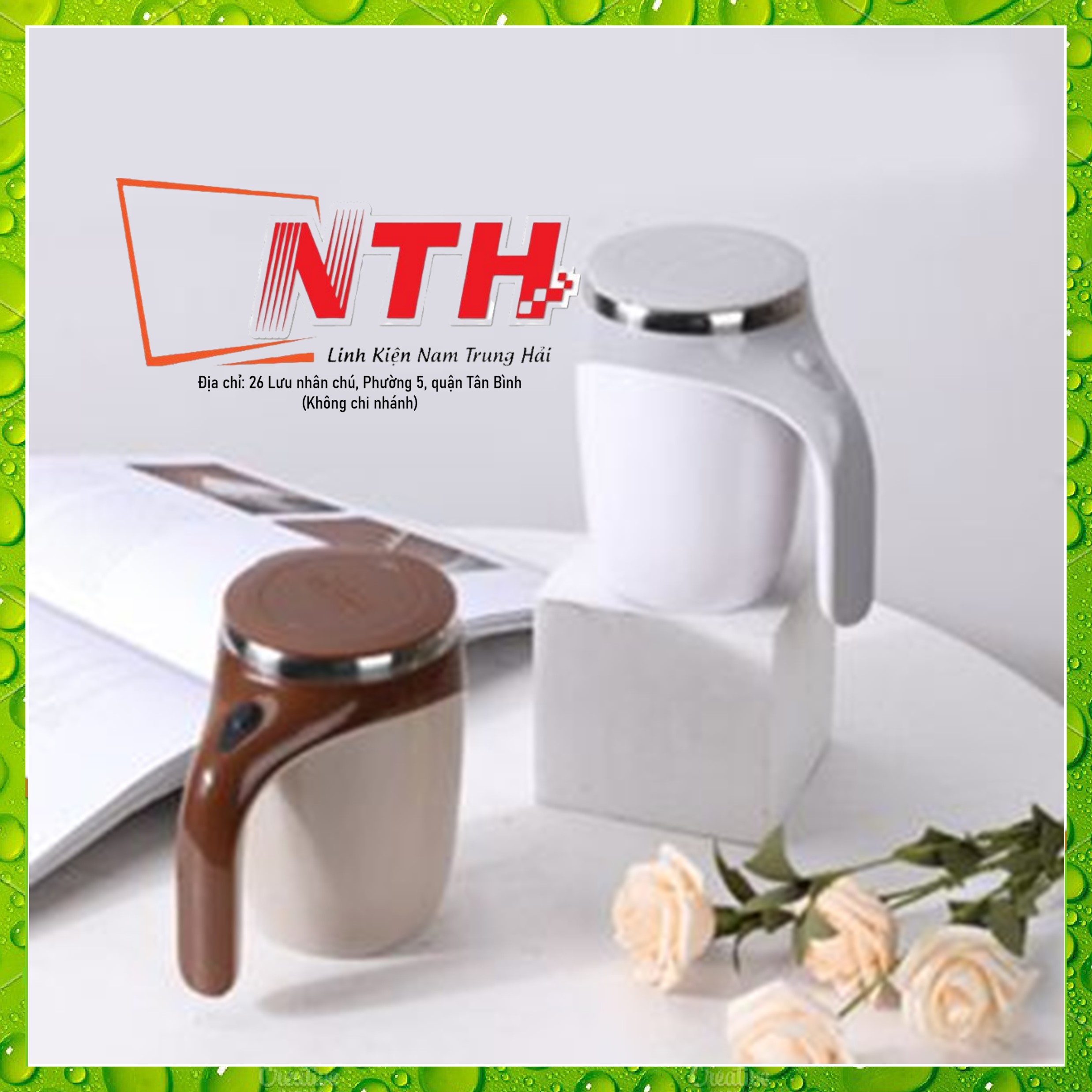 Cốc Tự Khuấy Tự Động 380Ml Cốc Pha Cà Phê Sữa Hoa Quả Cốc Khuấy Điện Từ Tính Bằng Thép Không Gỉ Cốc Xoay Lười