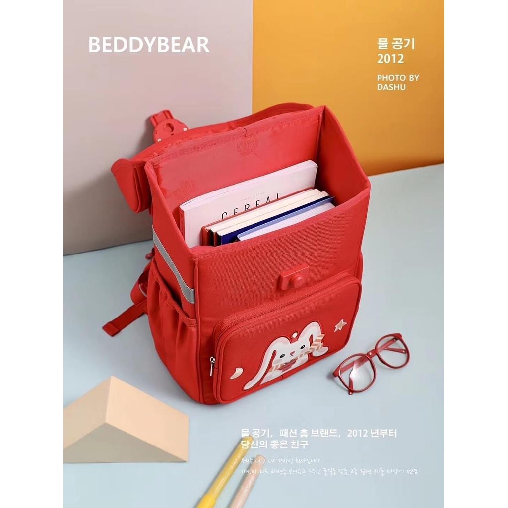 Balo Trẻ em Cấp 1 Beddy Bear Schoolbag Thỏ Đỏ phù hợp Bé đi học từ lớp 2 trở lên - Mã BF-THO. Kích thước 39 x 30 x 22 cm. Chính hãng Beddybear