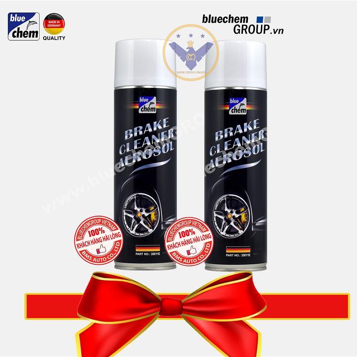 2 Chai vệ sinh đĩa phanh, bố phanh, nhông sên Bluechem Brake Cleaner Aerosol 500ml