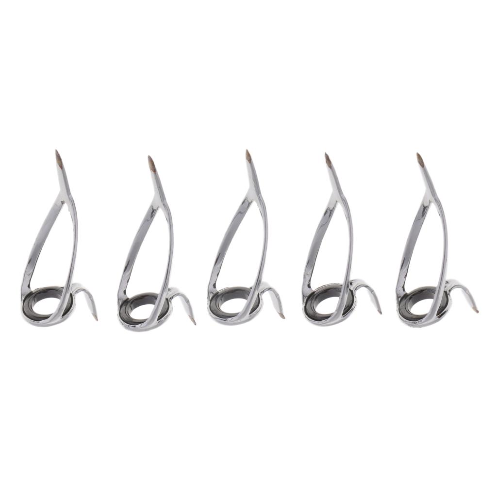 5pcs Fishing Rod Building Repair SIC Ring Spinning Casting Guides