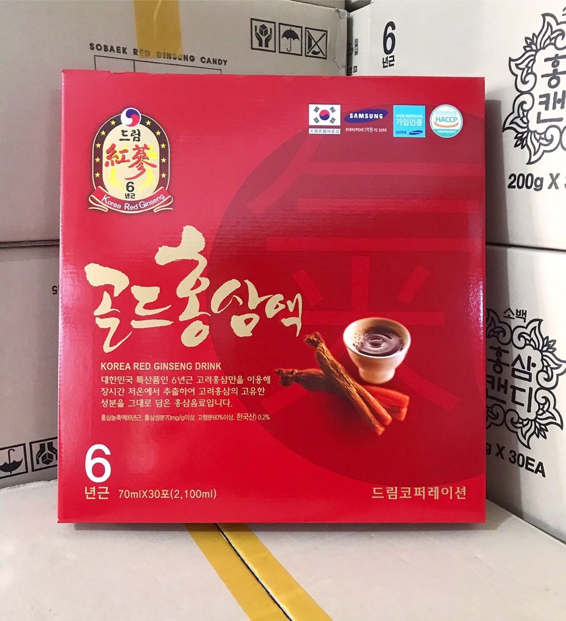 NƯỚC HỒNG SÂM DREAM 6 NĂM TUỔI THƯƠNG HIỆU DAEYOUNG HONGSAM – 70ml x 30 gói