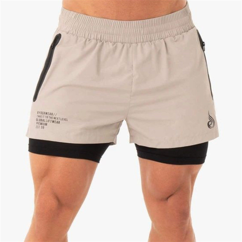 Quần Short 2 lớp RYDERWEAR nam/Phù hợp với tập luyện thể thao, Gym,...