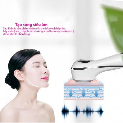 BÚA ĐẨY TINH CHẤT NÓNG LẠNH MASSAGE ION ÁNH SÁNG SINH HỌC TRẺ HÓA DA D002