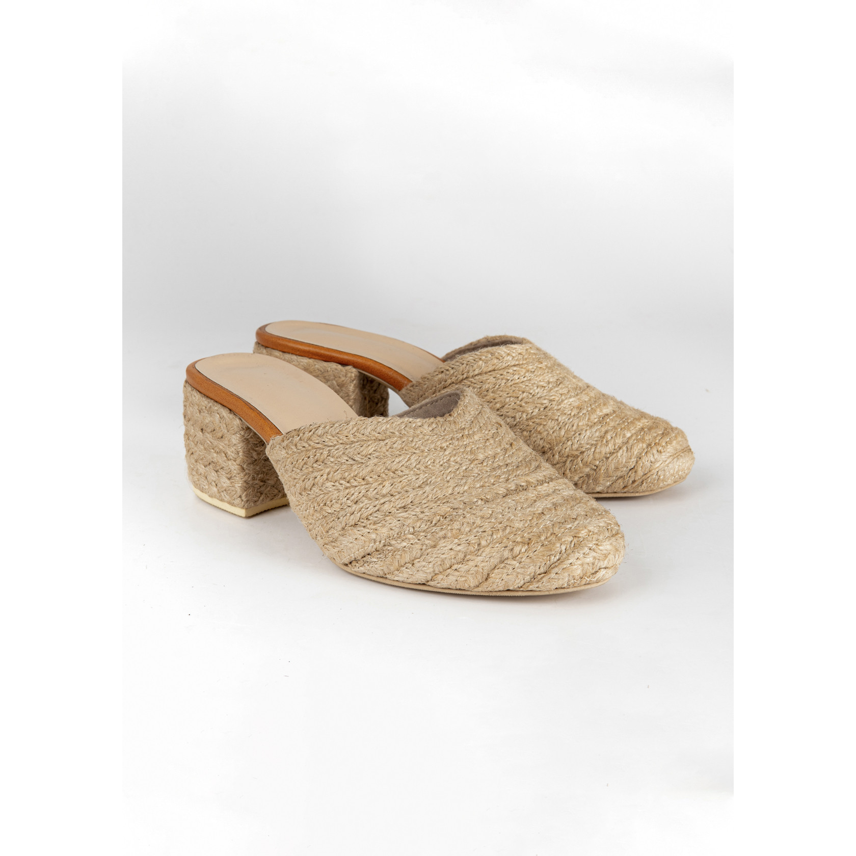 Dép đế cói sục abaca- Liliw Shoes - cao 8cm