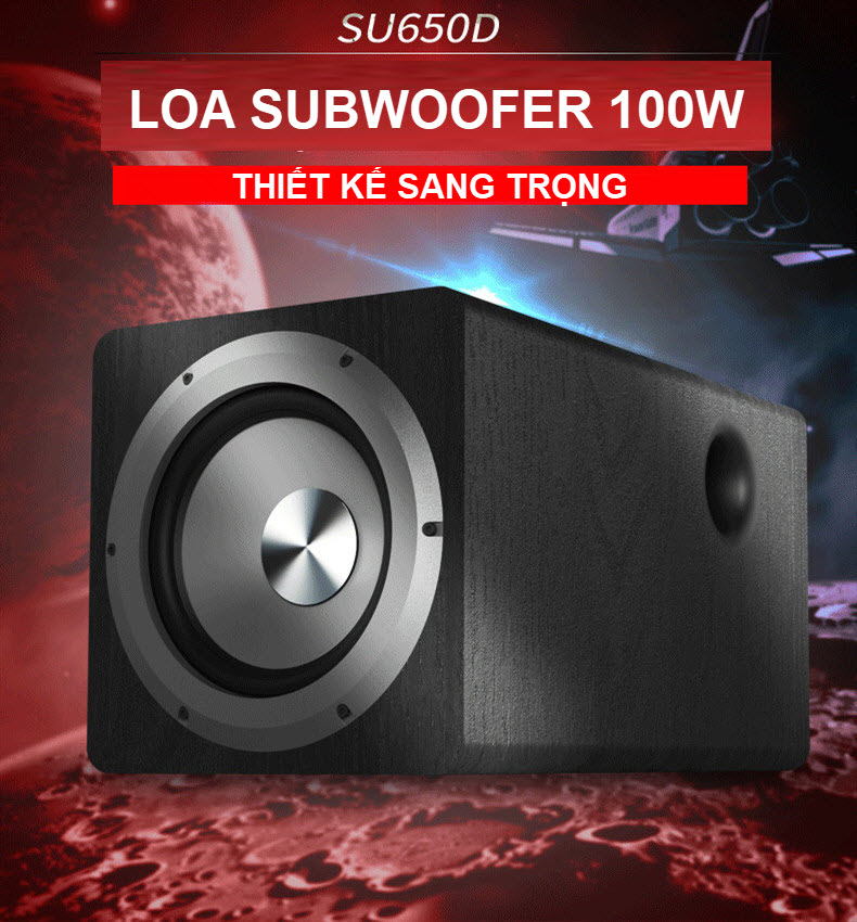 Loa Siêu Trầm Tích Hợp Amply Điện Subwoofer Công Suất Lớn 100W SU-650D