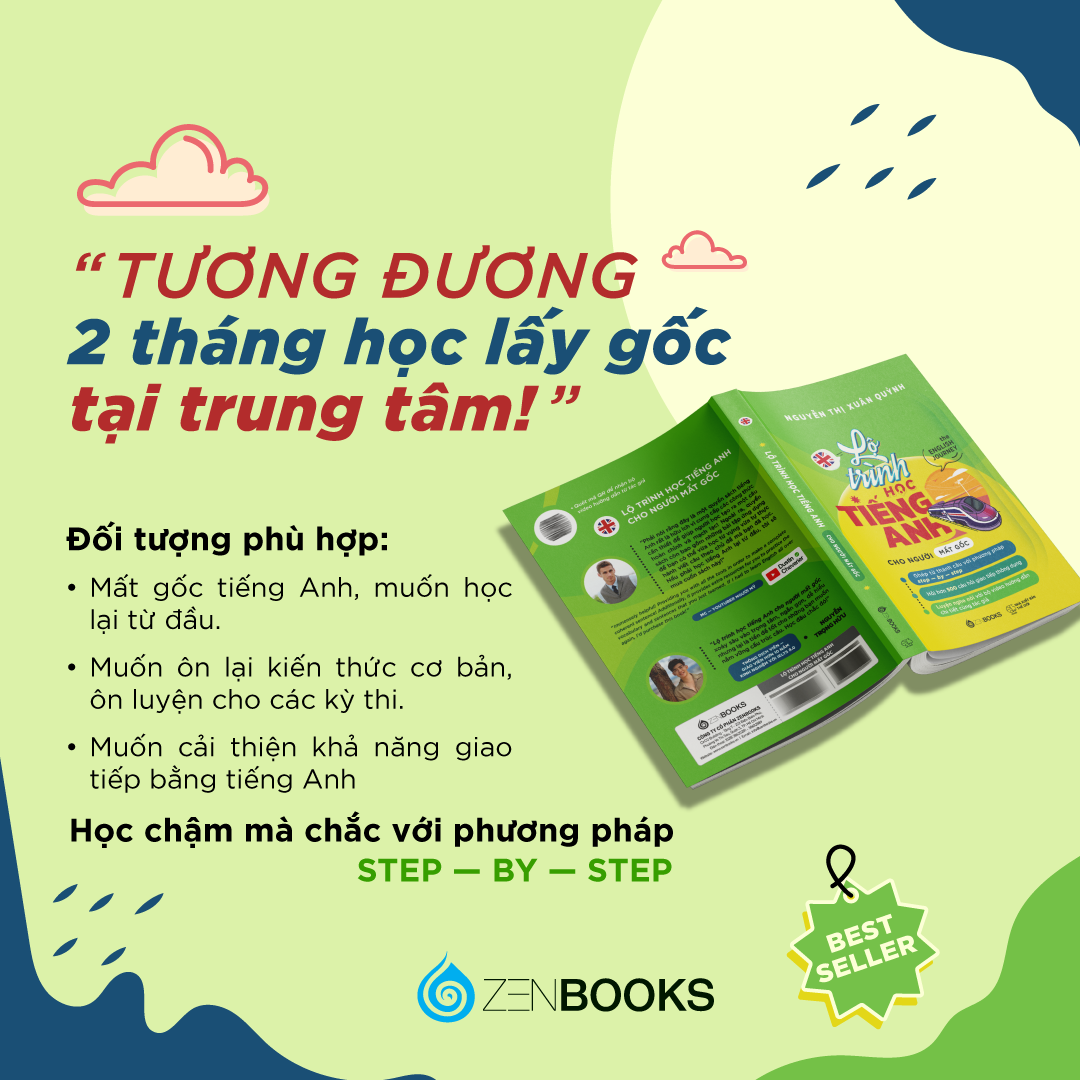 Sách - Lộ Trình Học Tiếng Anh Cho Người Mất Gốc (The English Journey) - Nguyễn Thị Xuân Quỳnh