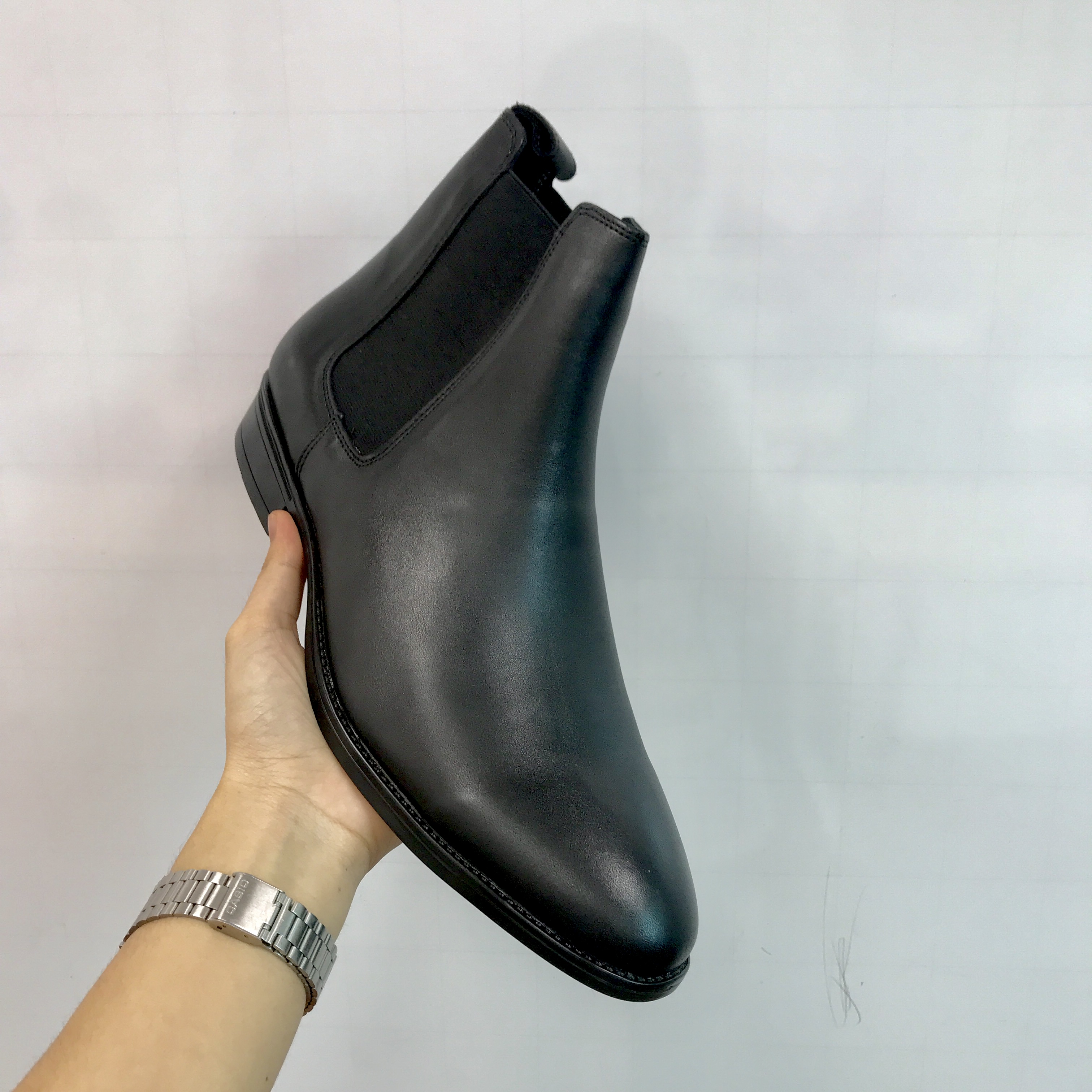 Giày  da nam Chelsea Boots cao cấp da bò thật đế cao su phiên bản 2020 từ size 38 đến 45