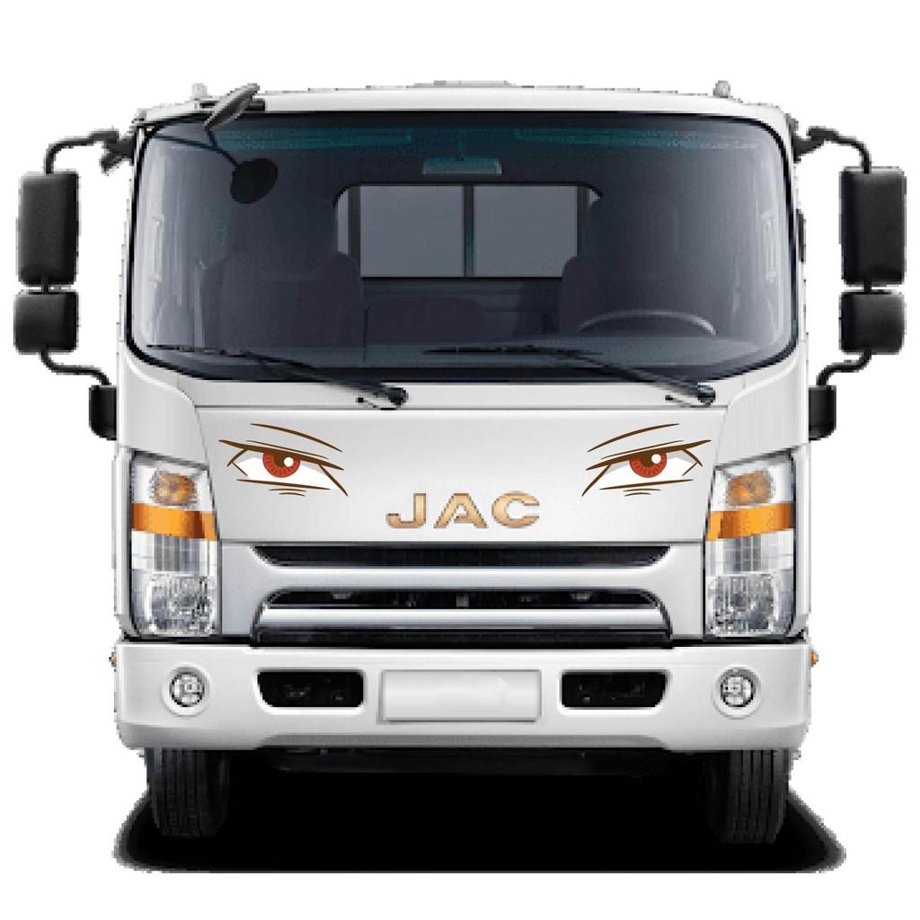 Tem dán sườn xe, decal trang trí đầu xe, tem mắt xe tải Isuzu, tải Fuso, xe Faw SM-13