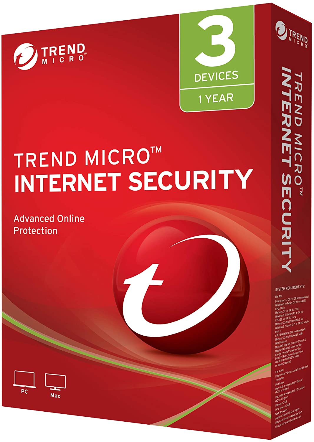 Trend Micro Internet Security 3 PC 1 Năm