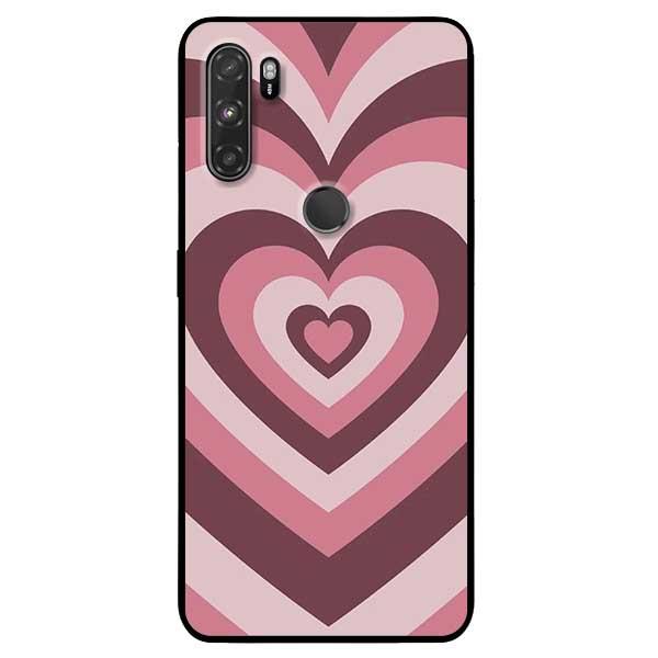 Ốp lưng dành cho Vsmart Active 3 - Tim Cầu Vồng Hồng Nhạt