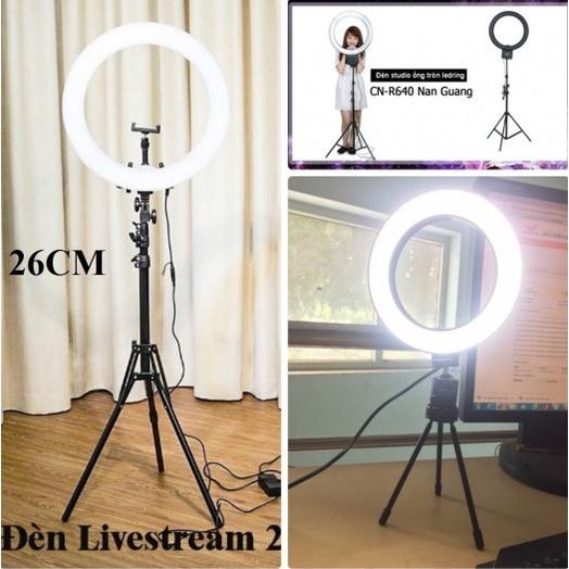 Đèn Led Livestream Ring CN-R640 26cm (Có Chân) - LMS