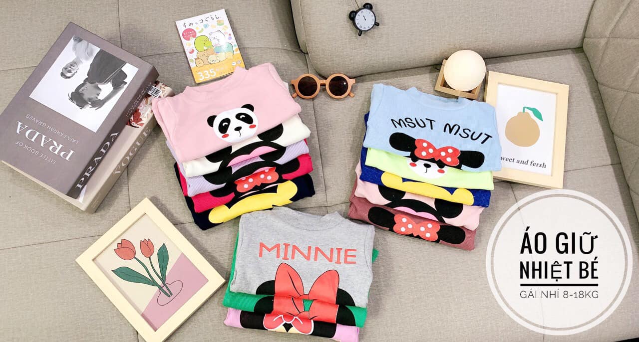 Xả thanh lý Combo 3 áo giữ nhiệt chất len tăm mềm mịn cho bé gái