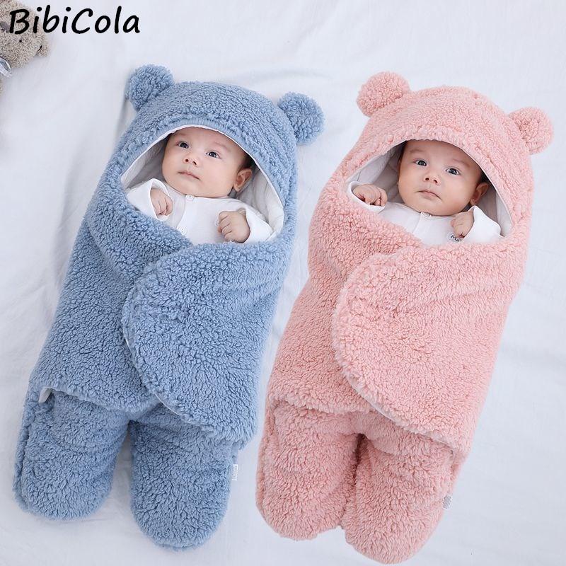 Mềm Mại Cho Bé Sơ Sinh Bọc Chăn Túi Ngủ Cho Bé Bao Da Cho Trẻ Sơ Sinh Sleepsack Cotton Dày Ủ Kén Cho Bé 0-9 tháng