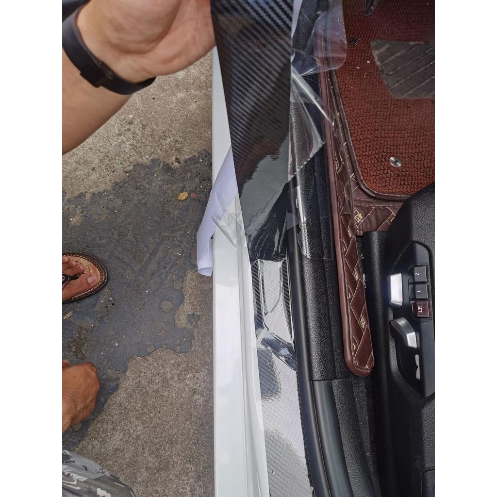 Decal Nano Dày - Dẻo Đa Năng, Chống Thấm, Chống Trầy Xước Cuộn Dài 3 Mét - Vân carbon - băng dính trong suốt - Đen Carbon