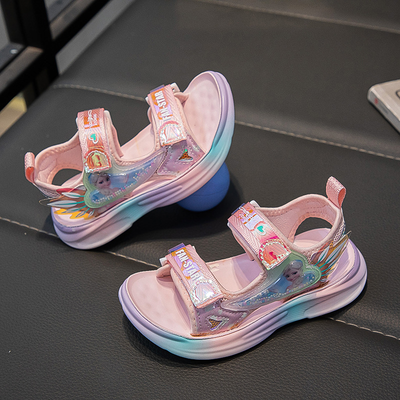 Giày Sandal quai hậu cho bé gái, thể thao siêu nhẹ, êm nhẹ chống trơn  – GSD9009C