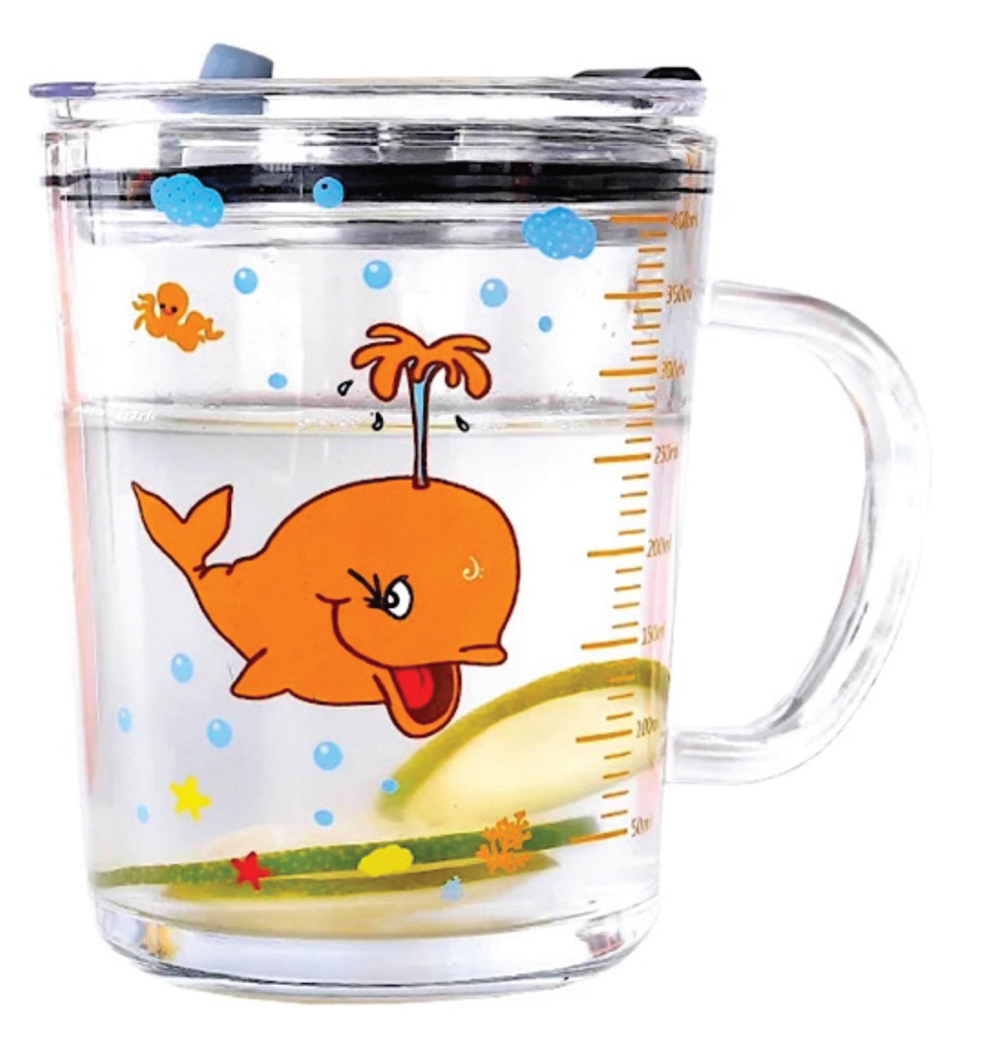 Ly Thuỷ Tinh có vạch chia ml, nắp đậy và ống hút