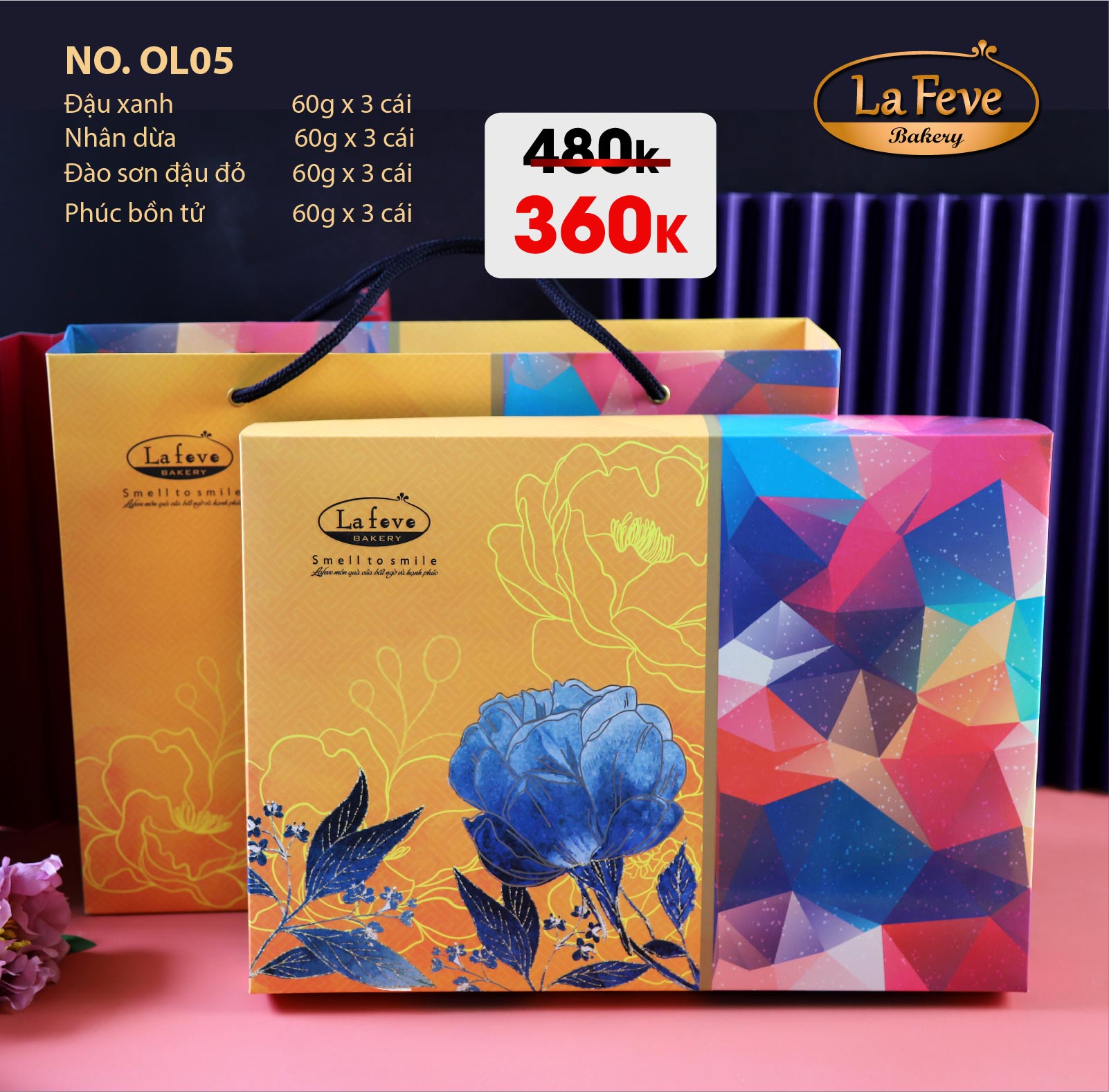Bánh Trung Thu Lafeve - Lễ Hộp OL05