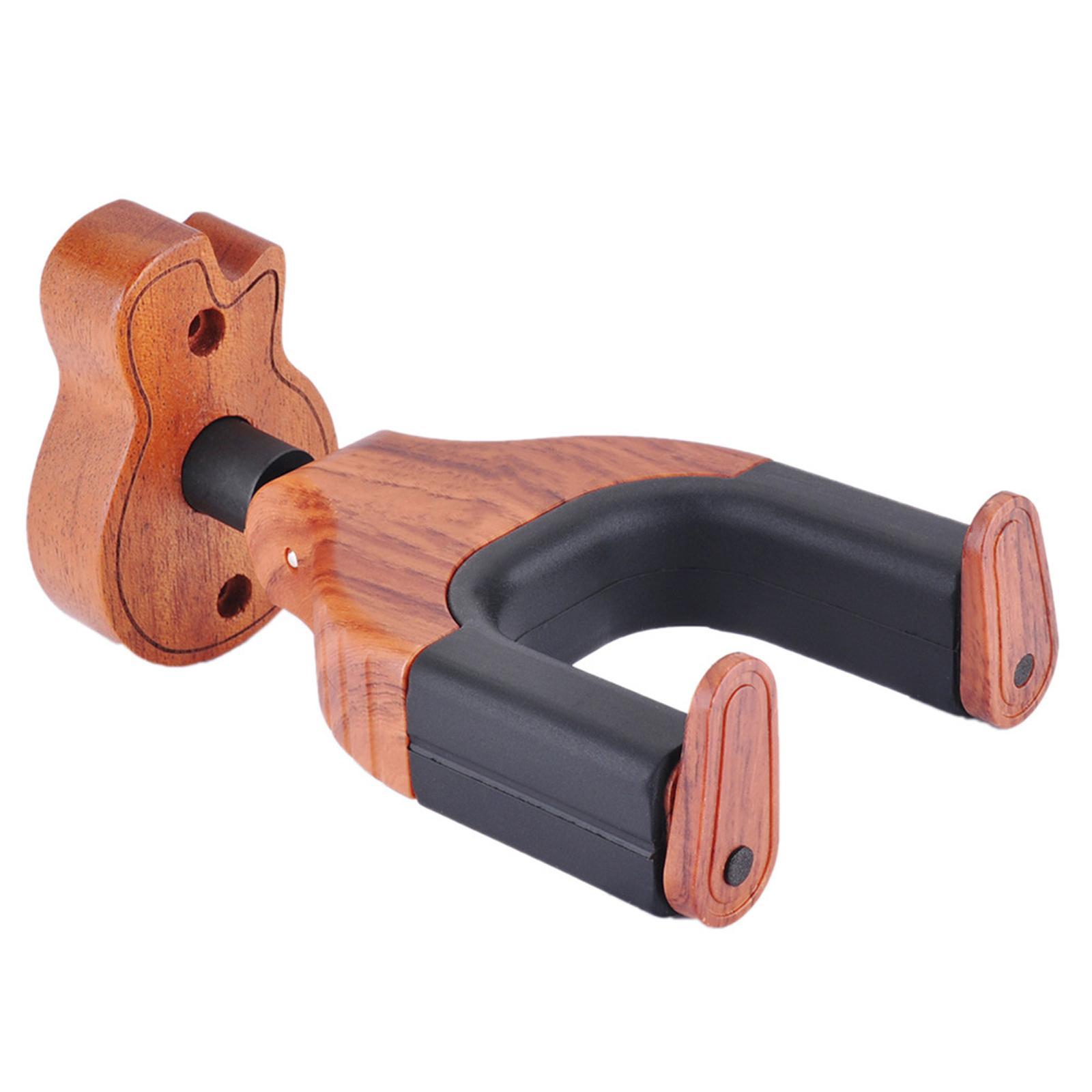 Guitar Holder, Guitar Hook, Easy to Install Guitar Support Guitar Display Professional Wood Non Slip Wall Mount Guitar Hanger, Guitar Stand