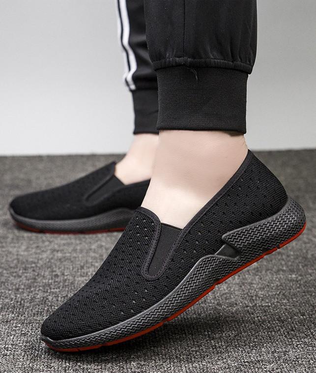 Giày Lười Slip-On Nam Vải Mềm Khoét Lỗ Êm Thiết Kế Nam Tính - 3156 - Mới