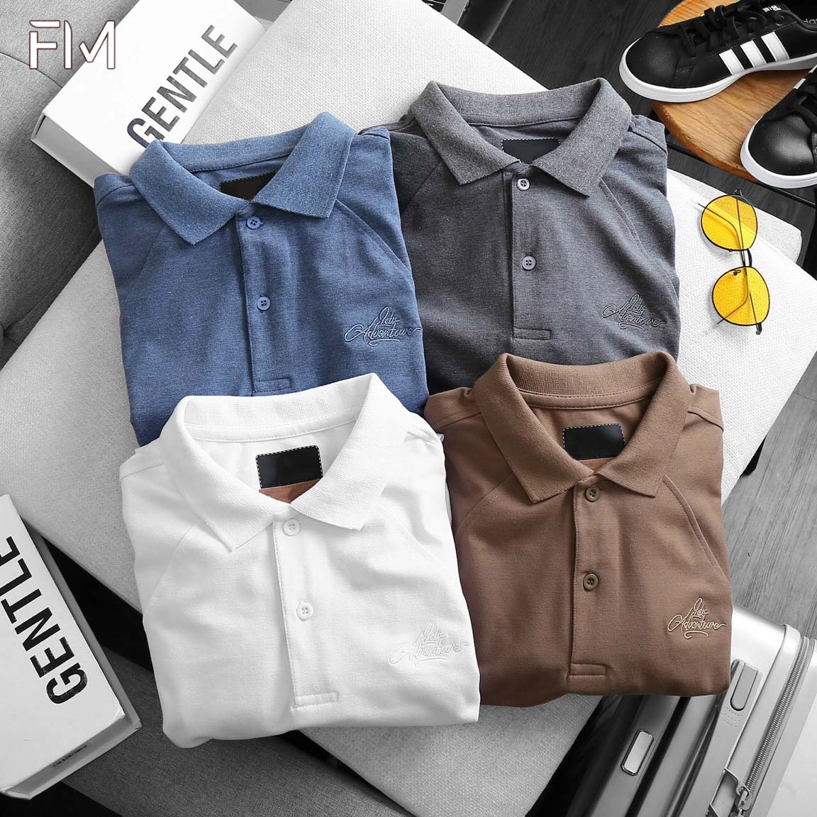 Áo Polo nam cổ bẻ ngắn tay, chất liệu vải cá sấu cotton cao cấp, trẻ trung, năng động – FORMEN SHOP – FMPS150