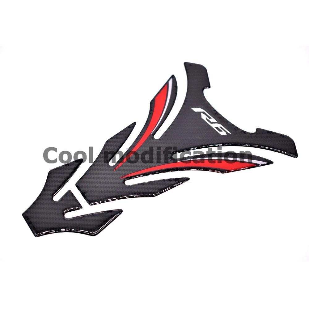Miếng Dán Trang Trí Bình Nhiên Liệu Xe Mô Tô Yamaha YZF-R6 R6 3D Bằng Sợi Carbon