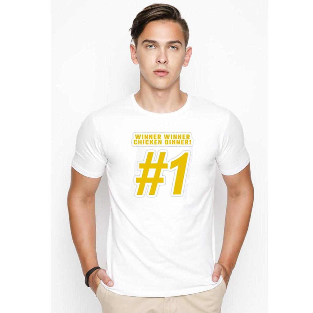 Áo thun nam PUBG winner chicken #1 phong cách hàn quốc vải dày mịn