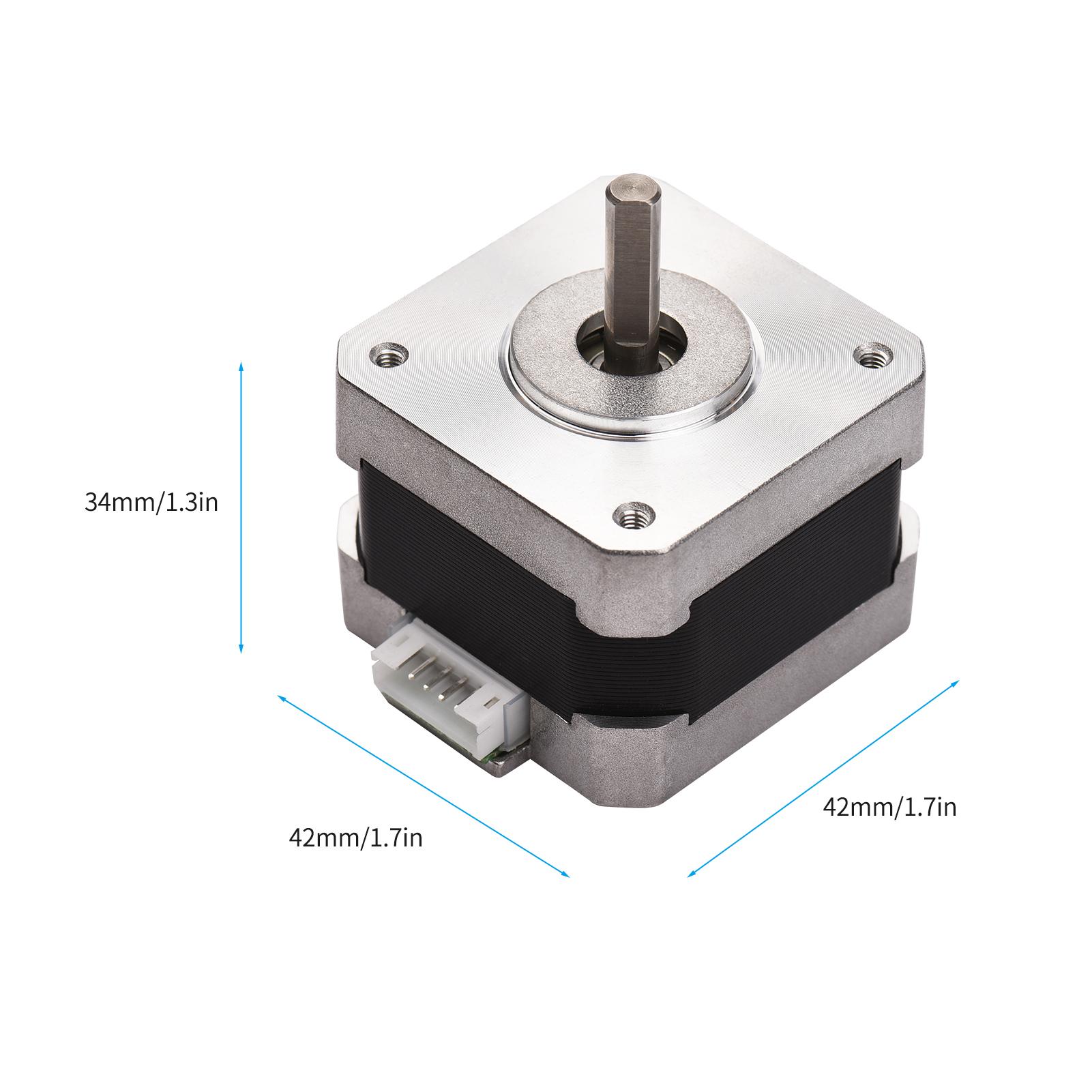3D Printer Parts 42-34 Stepper Motor 2 Phase 1.8 Degree Step Angle 0.28N.M 0.8A Step Motor for CR-10 Series Printer